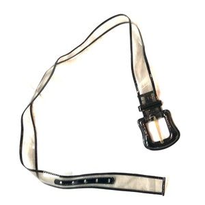 Smokey Belt - see through with black trim